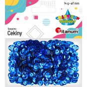 Cekiny Craft-Fun Series okrągłe granatowe 14g Titanum (CM6DB)