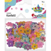 Konfetti Titanum Craft-Fun Series kwiaty 19mm pastelowe (11wc005)