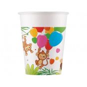 Kubek jednorazowy JUNGLE BALLOONS papier 200ml Godan (93781)
