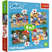 Puzzle Trefl Smerfy Wioska Smerfów 4w1 el. (34656)