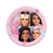 Talerz jednorazowy Godan Barbie Sweet Life papier śr. 230mm 8 szt (9915482-66)