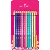 Kredki ołówkowe Faber Castell Sparkle 12 kol. (201737)