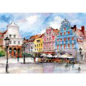 Kalendarz ścienny (401000) k:2915-377 miasta w awkareli rodzinny 2026 280mm x 400mm Lucrum (WL05)