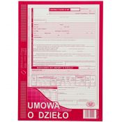 Druk offsetowy Michalczyk i Prokop Umowa o dzieło z rachunkiem A4 A4 40k. (510-1)