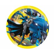 Talerz jednorazowy Godan Batman papier śr. 230mm 8 szt (93452)