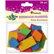 Dekoracje piankowe Titanum Craft-Fun Series Figury geometryczne mix kolorów