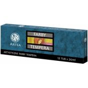 Farba tempera Artea kolor: mix 20ml 12 kolor.