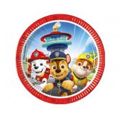 Talerz jednorazowy Godan Paw Patrol Rescue Heroes, next generation papier śr. 200mm 8 szt (95596)