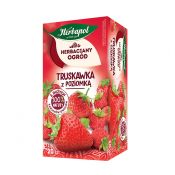Herbata Herbapol Herbaciany Ogród owocowo-ziołowa truskawka z poziomką truskawka 20 saszetek