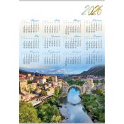 Kalendarz ścienny (401000) k:2915-377 LATO plakatowy 607mm x 880mm Lucrum (PL08)