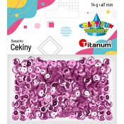 Cekiny Craft-Fun Series okrągłe różowe 14g Titanum (CM6P)