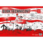 Blok techniczny Protos A3 biały 190g 10k