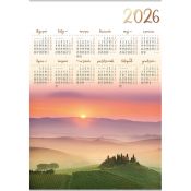 Kalendarz ścienny (401000) k:2915-377 RZEKA plakatowy 607mm x 880mm Lucrum (PL05)