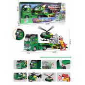 Laweta Lean z helikopterem i dinozaurem (23119)