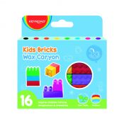 Kredki świecowe Keyroad KIDS BRICKS, W KSZTAŁCIE KLOCKÓW 16 kol. (KR972654)