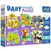 Puzzle Trefl Amscar Films Bing baby Zwierzęta egzotyczne (44005)