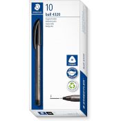 Długopis Staedtler trójkątny 4320 F czarny 0,7mm (S 4320 F-9)