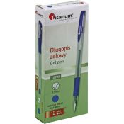 Długopis żelowy niebieski 0,5mm Titanum (GPGBLUE ECONOMY)