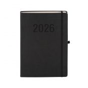 Kalendarz książkowy (terminarz) 2026 MEMOFIX  DNS A4 Antra (CZARNY)