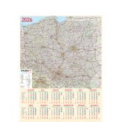 Kalendarz ścienny (401000) k:2915-377 MAPA plakatowy 670mm x 988mm Telegraph (08)