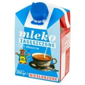 MLEKO ZAGĘSZCZONE NIESŁODZONE 200ML