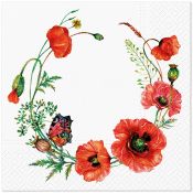 Serwetki Paw Poppy Aesthetic mix nadruk bibuła [mm:] 330x330 (TL125500)