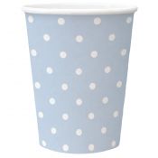 Kubek jednorazowy Paw Dots Light Blue karton 250ml (PC8002205)