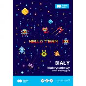 Blok rysunkowy Pixi Planet A4 biały 20k Happy Color (HA 3708 2030-0PP)