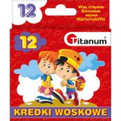 Kredki woskowe Titanum 12 kolorów