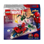 Klocki konstrukcyjne Lego Super Heroes Pościg na motocyklu: Spider-Man vs. Doc Ock (76275)