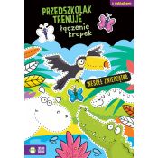 Książeczka edukacyjna Zielona Sowa Przedszkolak trenuje łączenie kropek. Wesołe zwierzątka