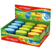 Temperówka Keyroad Tris mix plastik (KR971431)