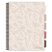 Kołozeszyt (kołobrulion) Strigo FLORAL BEŻOWY A4 100k. 80g krata (PADS044)
