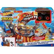 Tor wyścigowy Hot Wheels Monster Trucks Arena Smashers Tiger Shark Zakręcona demolka Zestaw Półfinał (HNB93)