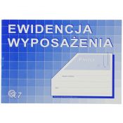 Druk offsetowy Michalczyk i Prokop Ewidencja wyposażenia A5, A5 32k. (K-7)