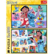 Puzzle Trefl Stitch Wesołe życie Stitcha 2x200 el. (13334)