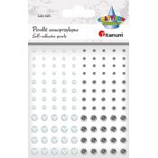 Kryształki Titanum Craft-Fun Series perełki mix (24CY0324 (white,silver ))