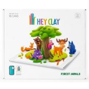 Masa plastyczna dla dzieci Tm Toys Hey Clay Zwierzęta Leśne, 18 kolorów mix (HCL18011CEE)