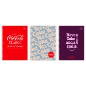 Kołozeszyt (kołonotatnik) COCA COLA HYBRID A4 100k. 70g krata Interdruk