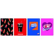 Zeszyt COCA COLA MAT+UV A5 32k. 70g krata Interdruk