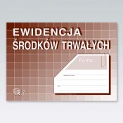 Druk offsetowy Michalczyk i Prokop Ewidencja środków trwałych A5 A5 32k. (K-8)