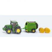 Traktor SIKU John Deere z prasą Farmer (S1665)