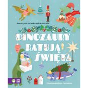 Książeczka edukacyjna Zielona Sowa Dinozaury ratują święta