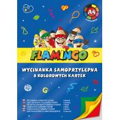 Zeszyt papierów kolorowych Flamingo A4 8k