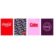 Zeszyt tematyczny COCA COLA HYBRID A6 32k. 70g krata Interdruk (do słówek)