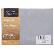 Koperta Galeria Papieru Millenium C6 srebrna (280266) 10 sztuk