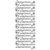 Naklejka (nalepka) Zaproszenie srebrne Farro (010)