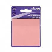 Notes samoprzylepny (karteczki) Strigo NEONOWE różowy jasny 50k [mm:] 75x75 (SSN026)