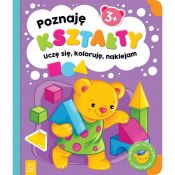 Książeczka edukacyjna Aksjomat Poznaję kształty. Uczę się, koloruję, naklejam. 3+