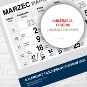 Kalendarz ścienny (401000) k:2915-377 PREMIUM trójdzielny A4 Press (ŁÓDŹ)